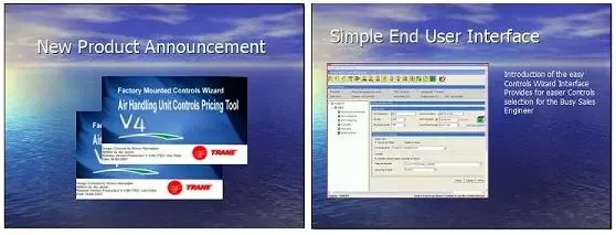 Trane Control Wizard main screen